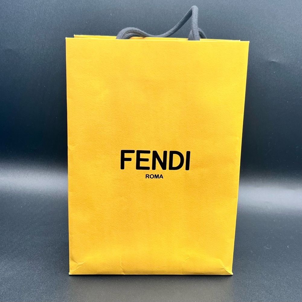 Fendi Tote Bag / Gift Bag in Bold Yellow and Black